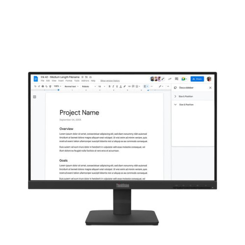 ThinkVision S22-4e 21.5" 1920x1080 IPS 99% sRGB ThinkVision S22-4e 21.5" 1920x1080 IPS 99% sRGB